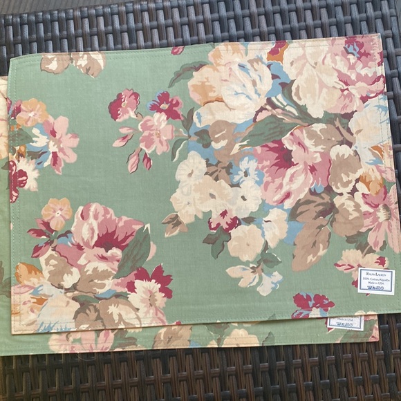 Ralph Lauren set it 2 floral placements nwot - Picture 6 of 8